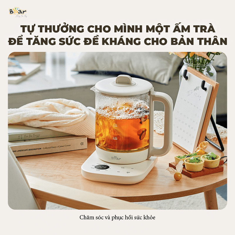 Bình Pha Trà Giữ Nhiệt Bear SB-PT15K