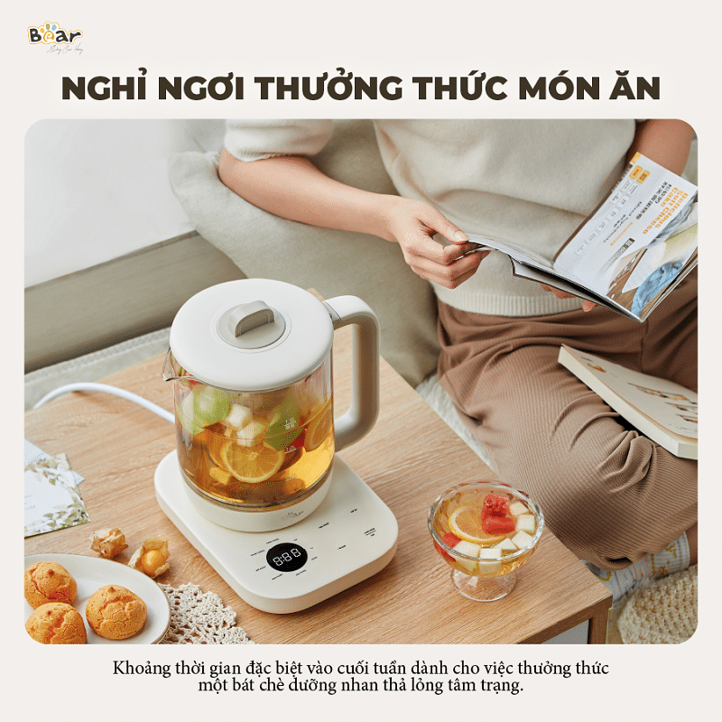 Bình Pha Trà Giữ Nhiệt Bear SB-PT15K