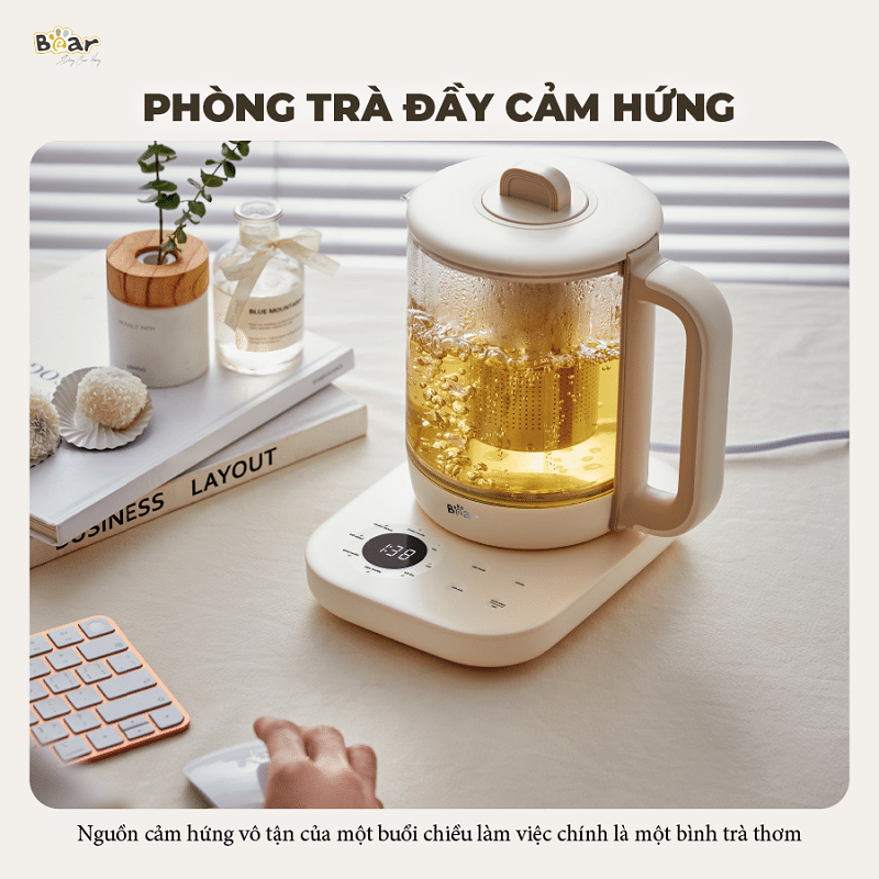 Bình Pha Trà Giữ Nhiệt Bear SB-PT15K