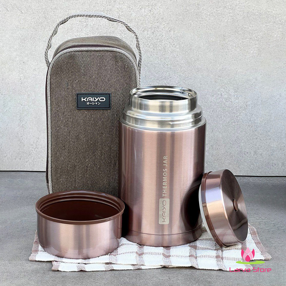 Bình Ủ Inox 304 Kaiyo 1000ml