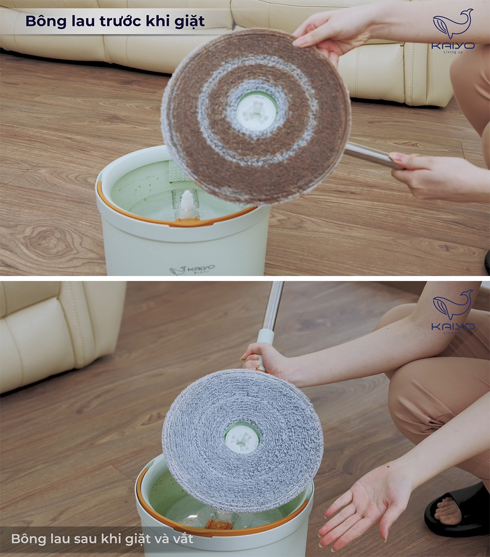 Set 2 miếng bông lau cao cấp Kaiyo