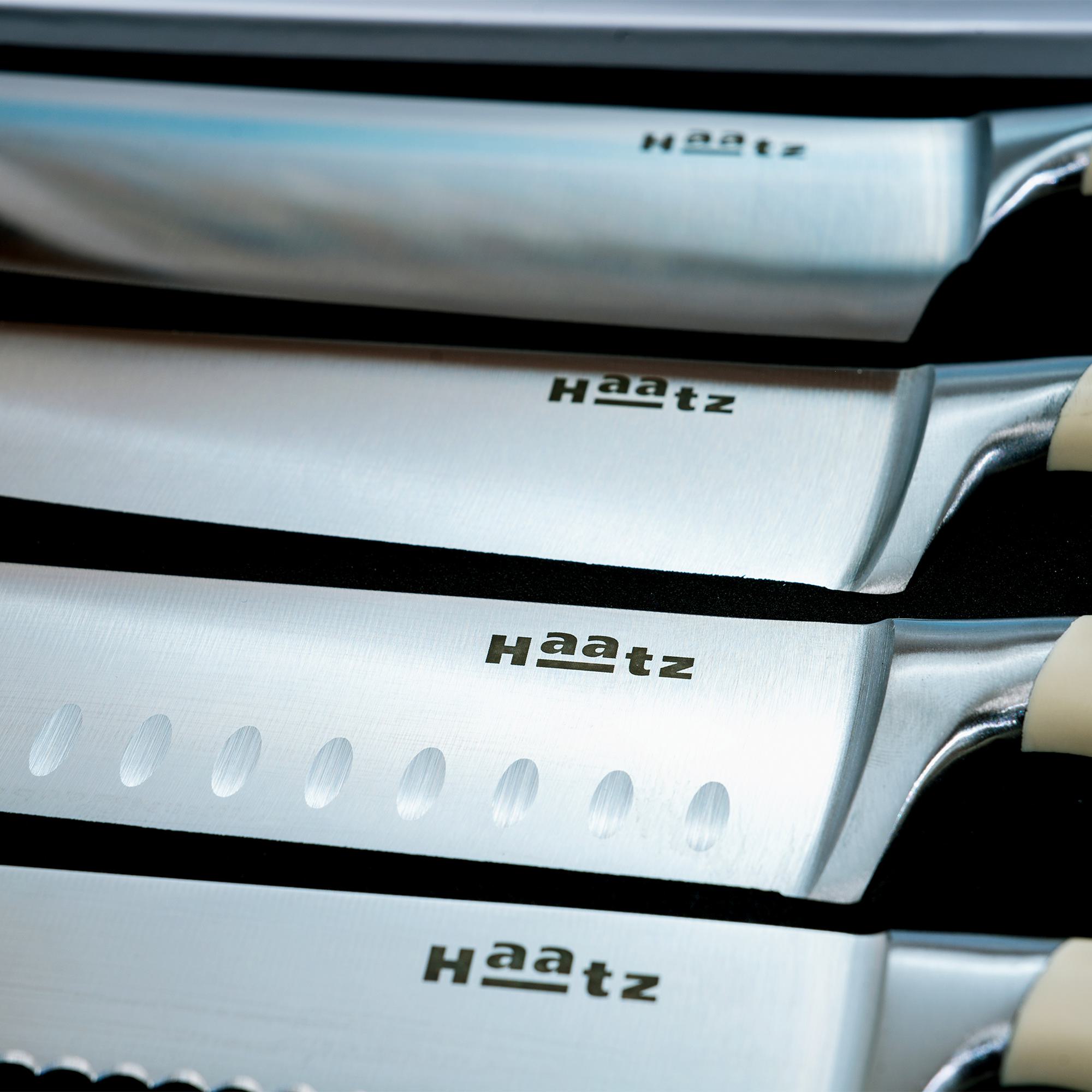 Bộ dao thép không gỉ 5Cr15MoV HAATZ 5 món CIM735 sắc bén