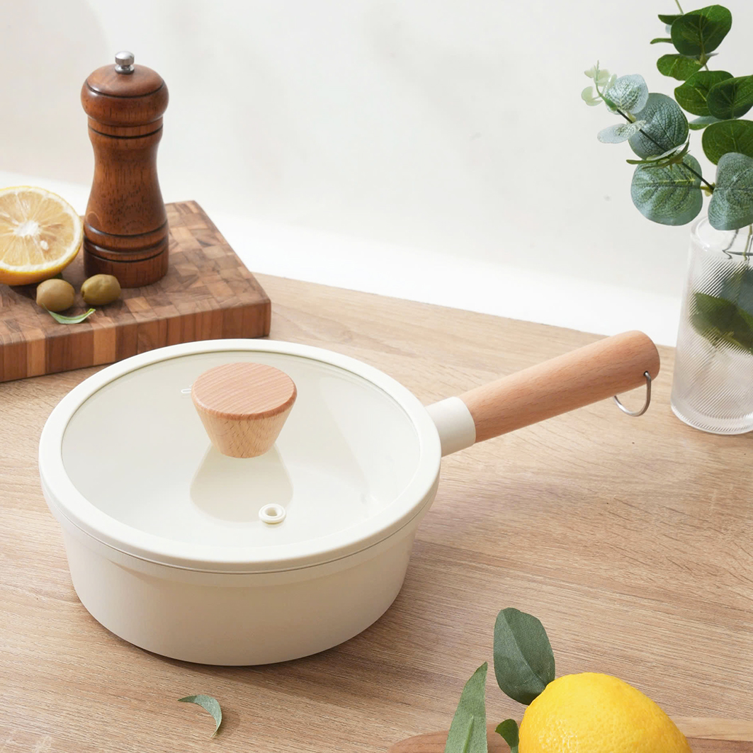 Chảo nhôm đúc nguyên khối thành cao Elegant Kaiyo 18-22-26cm