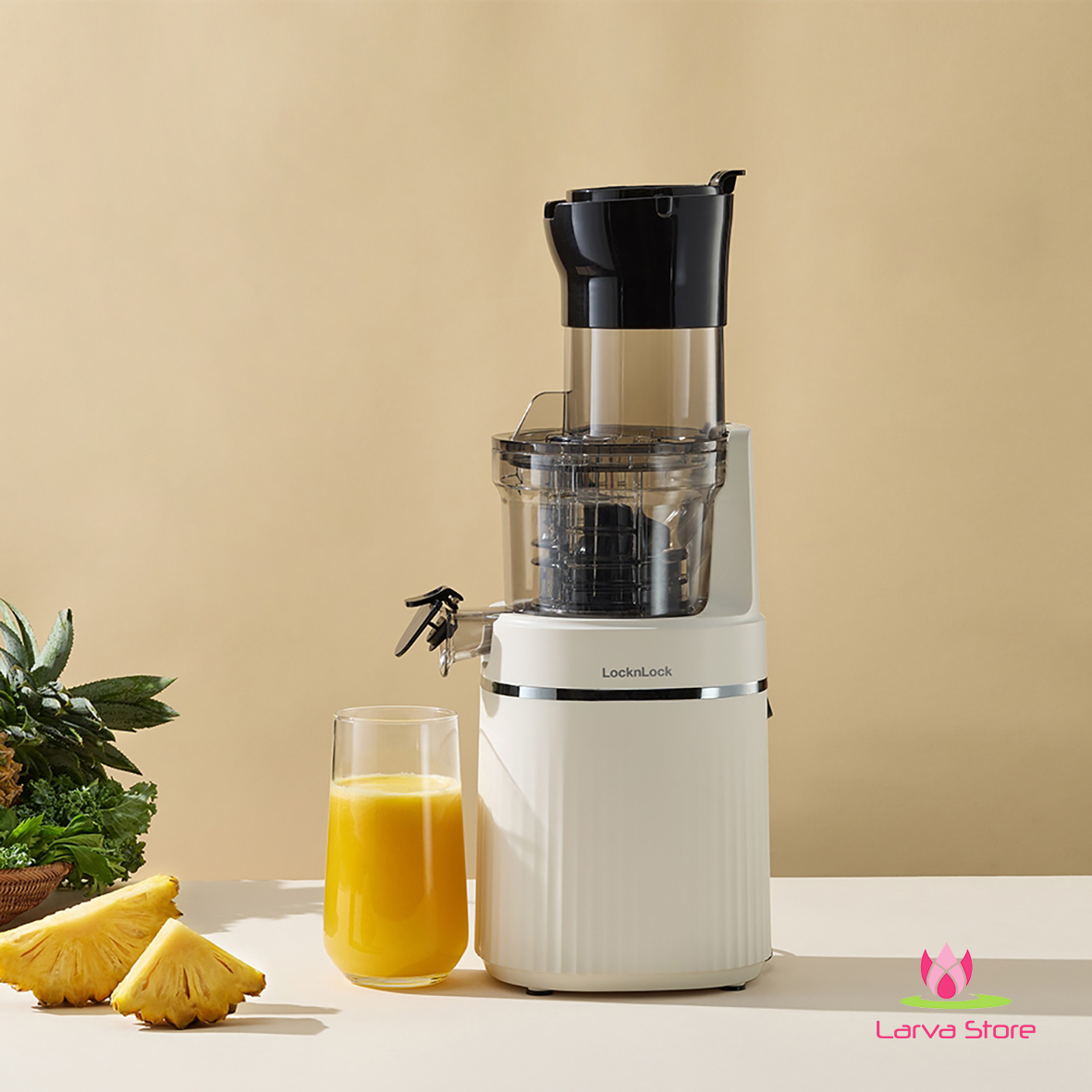 Máy ép chậm LocknLock Bianco Slow Juicer 0.8L EJJ421IVY