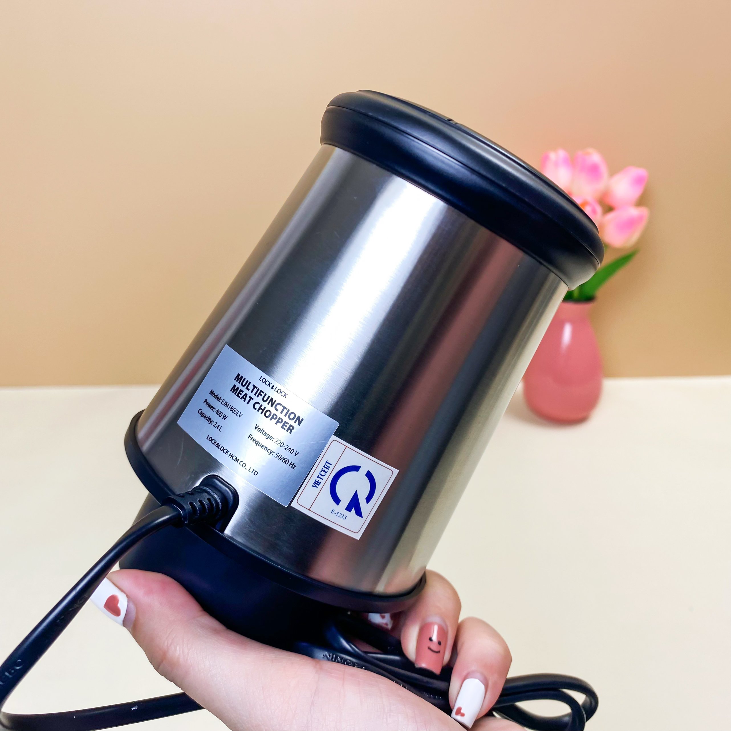 Máy xay thực phẩm đa năng Lock&Lock EJM186SLV