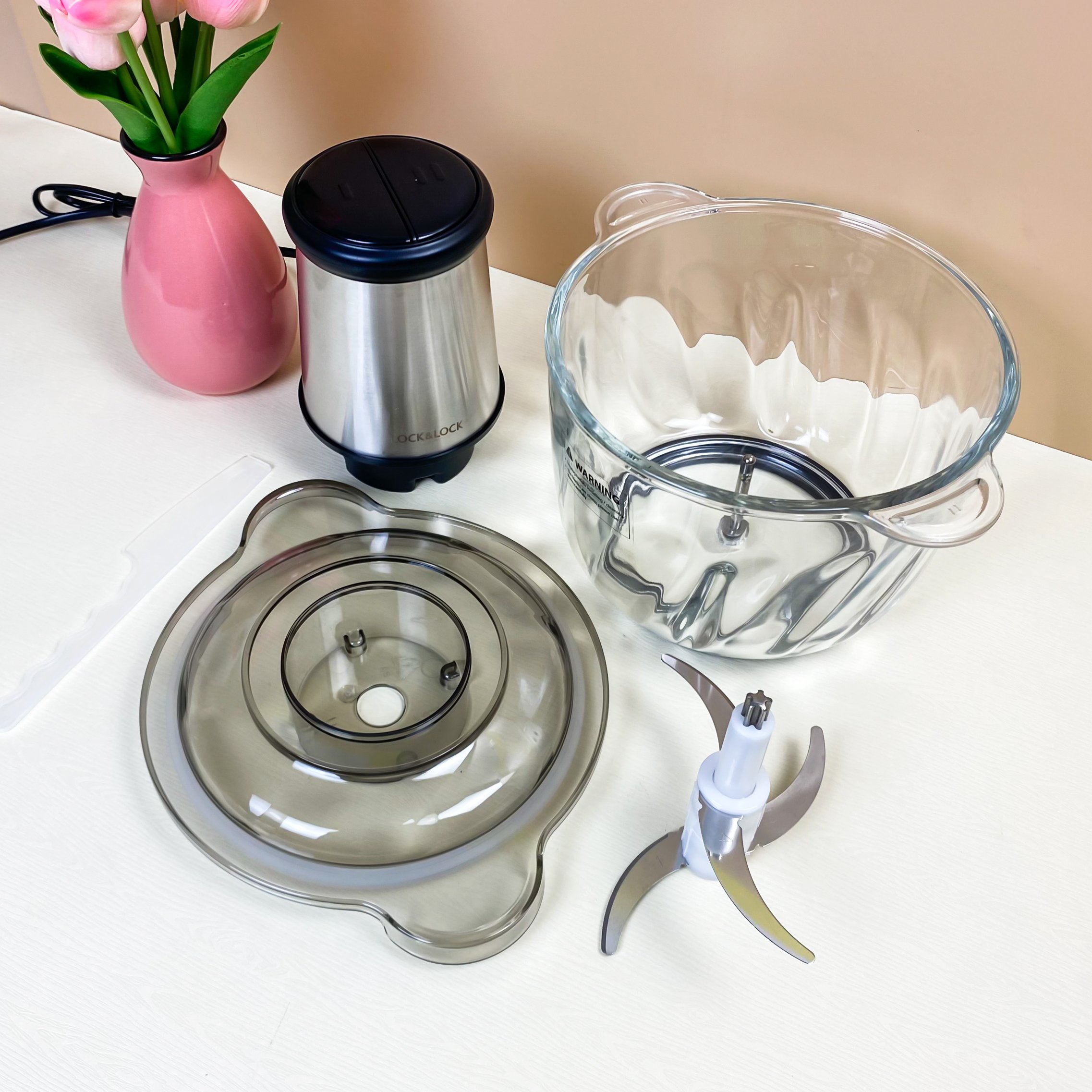 Máy xay thực phẩm đa năng Lock&Lock EJM186SLV