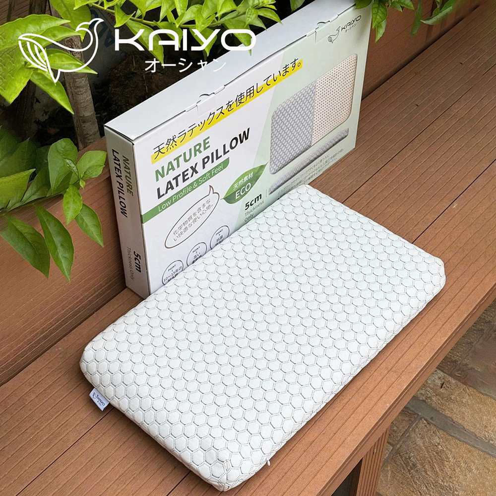 Gối cao su tự nhiên Kaiyo dáng thấp 5cm