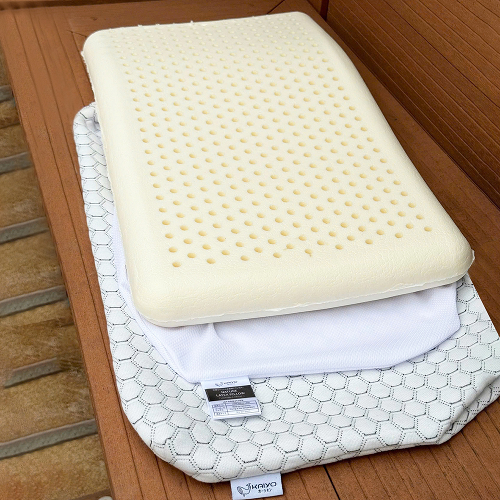 Gối cao su tự nhiên Kaiyo dáng thấp 5cm