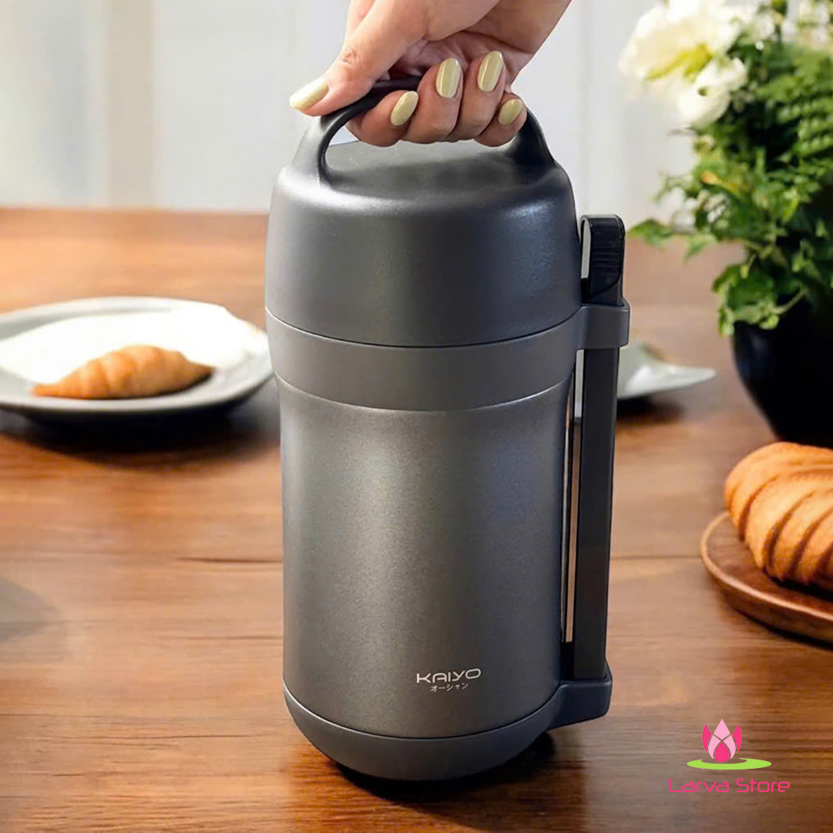 bo hop com giu nhiet Kaiyo 1600ml