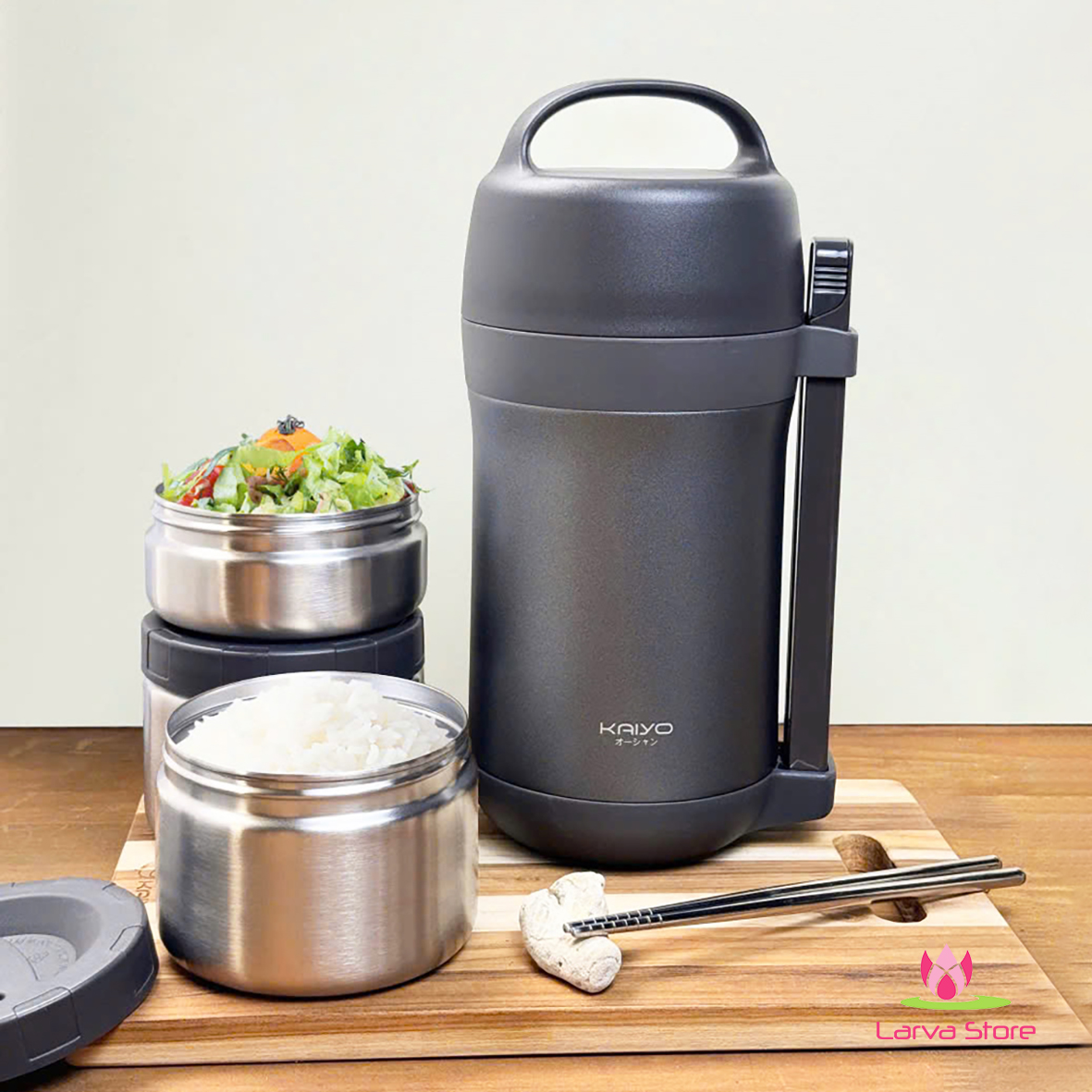 bo hop com giu nhiet Kaiyo 1600ml