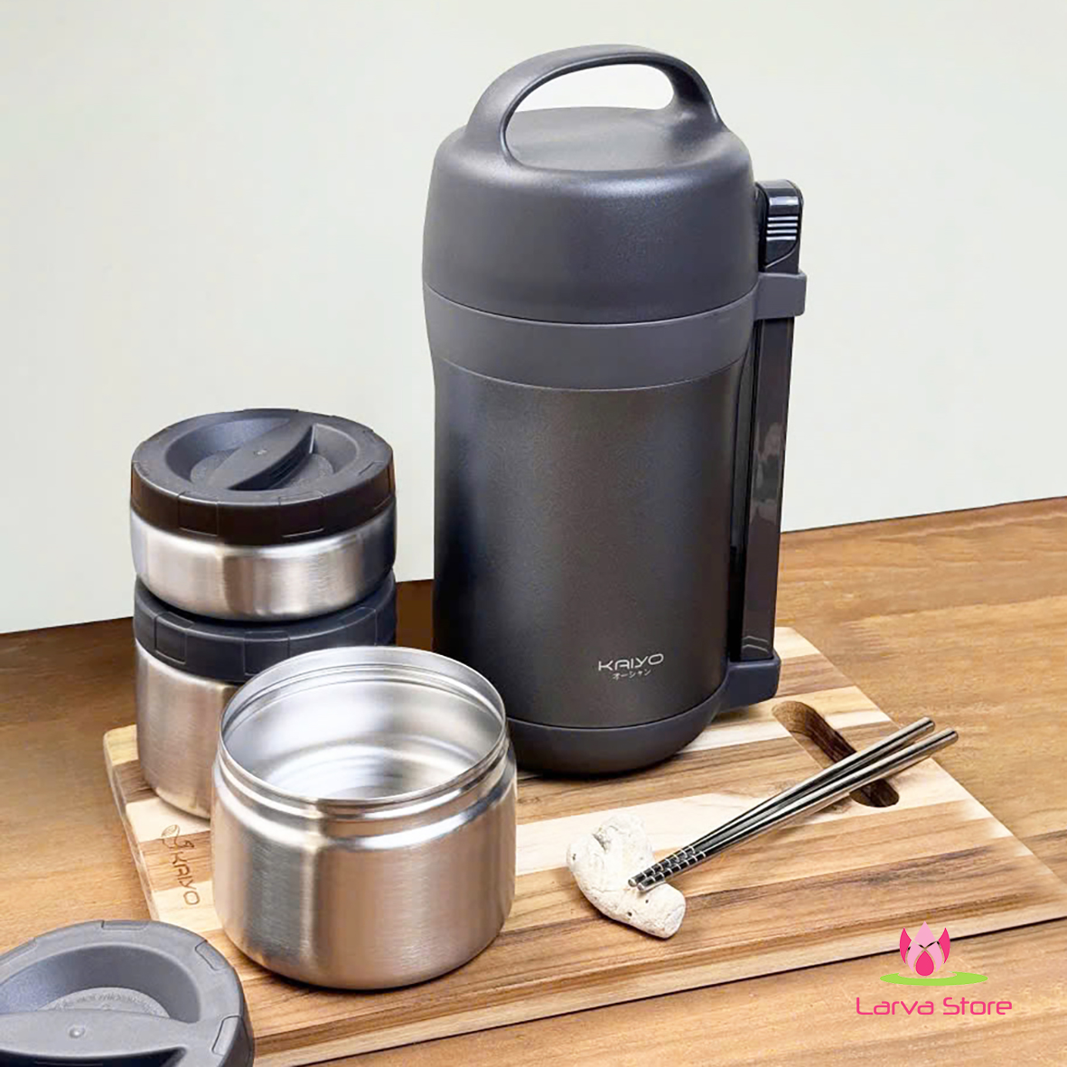 bo hop com giu nhiet Kaiyo 1600ml