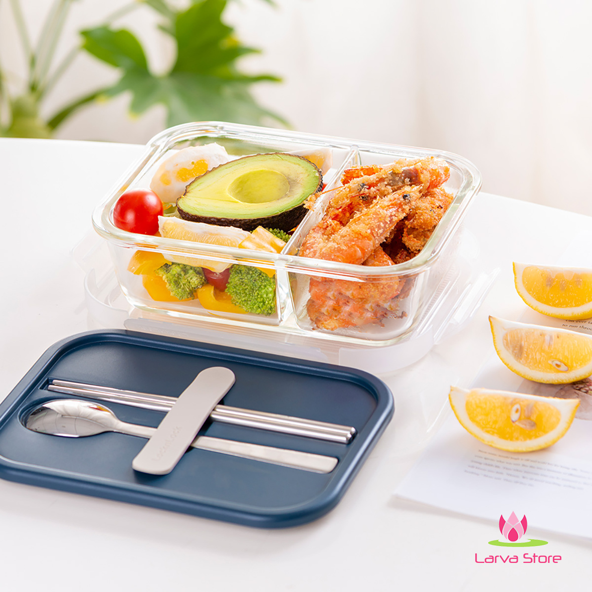 Hộp Cơm Thủy Tinh LocknLock LLG991CLNVY 930ml