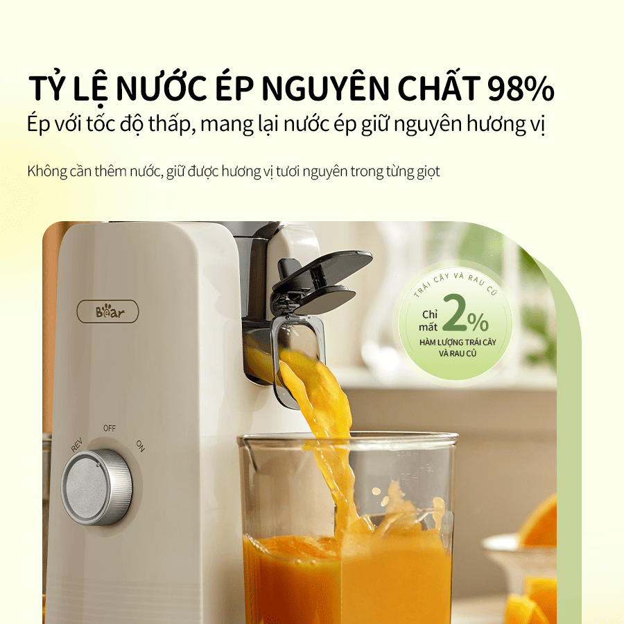 Máy ép chậm Bear SJ-4H01T