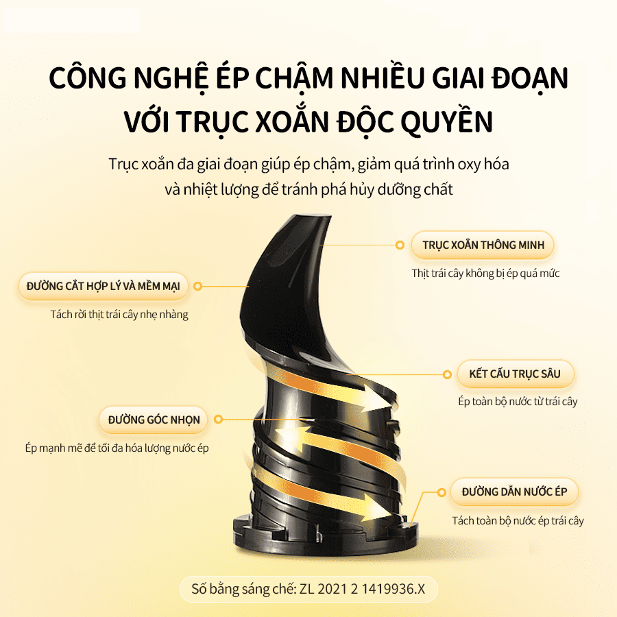 Máy ép chậm Bear SJ-4H01T