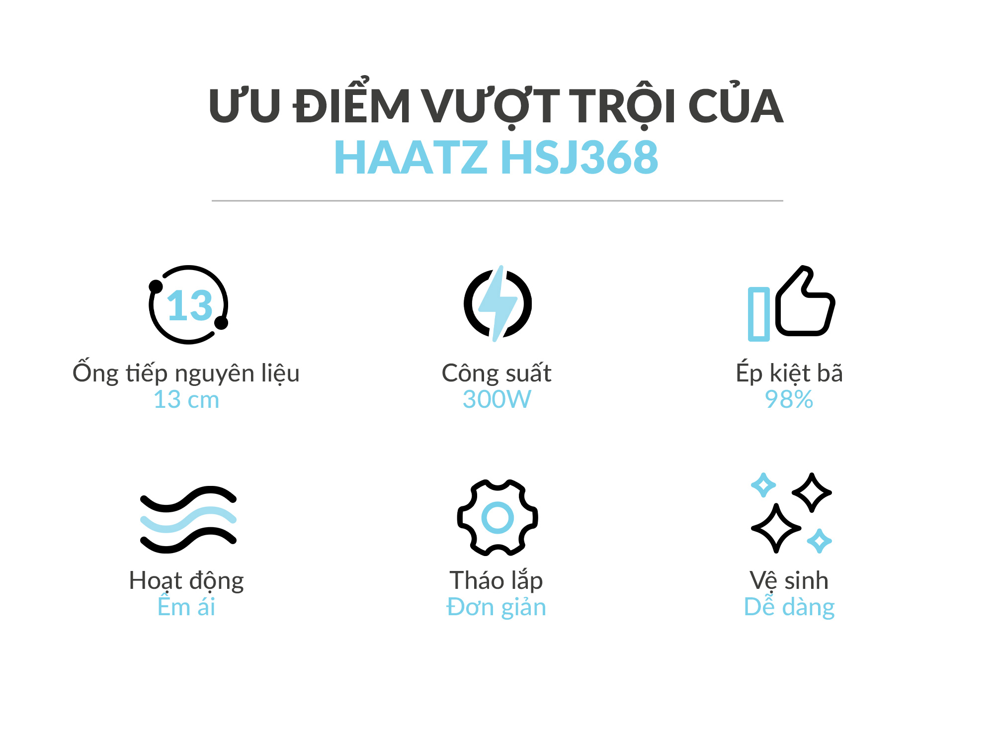 Máy Ép chậm Haatz HSJ368