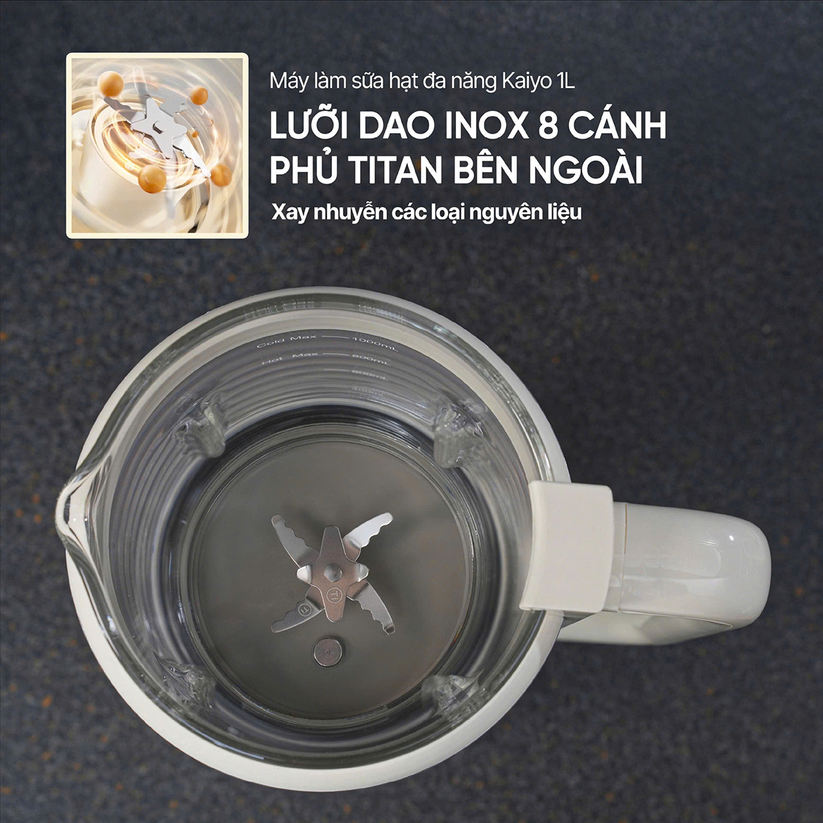 Máy lam sua hat Kaiyo