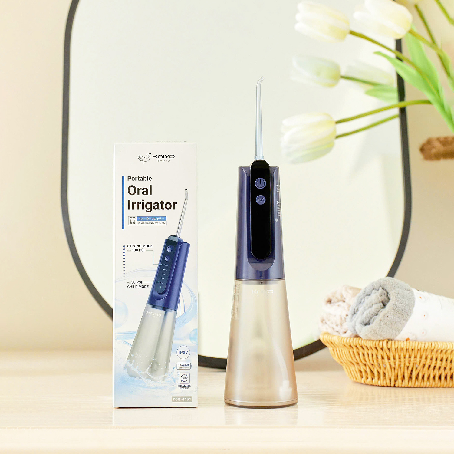 Máy tăm nước 5 chế độ thông minh Kaiyo (Model: KOR-415)