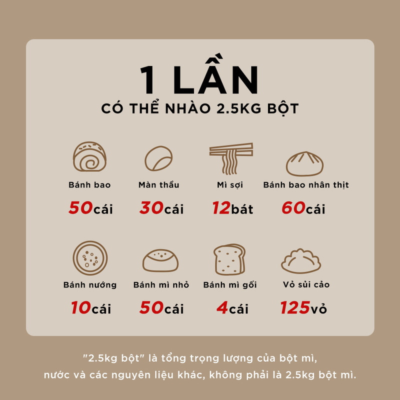Máy trộn bột Bear 5L SM-5H50Z68