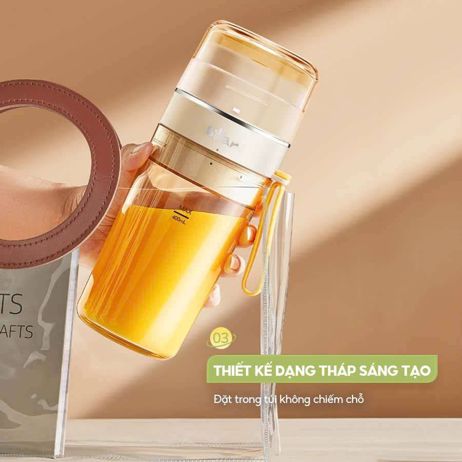 Máy xay sinh tố cầm tay Bear SB-MX04K Bản Quốc Tế