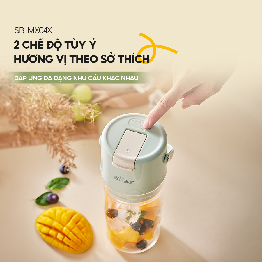 may xay sinh to cam tay Bear SB-MX04X