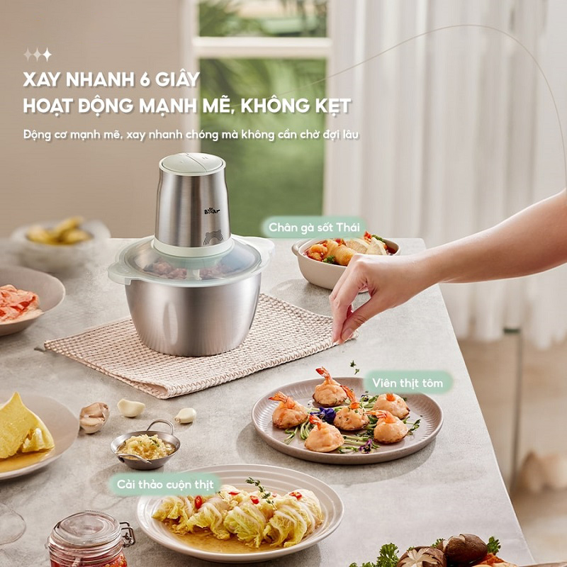 Máy xay thịt 1.8L Bear CH-4H03F