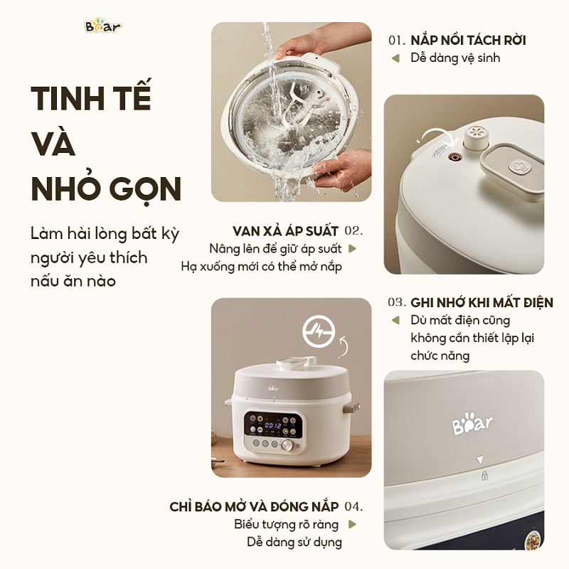 Nồi áp suất Bear 4L SB-AS40W