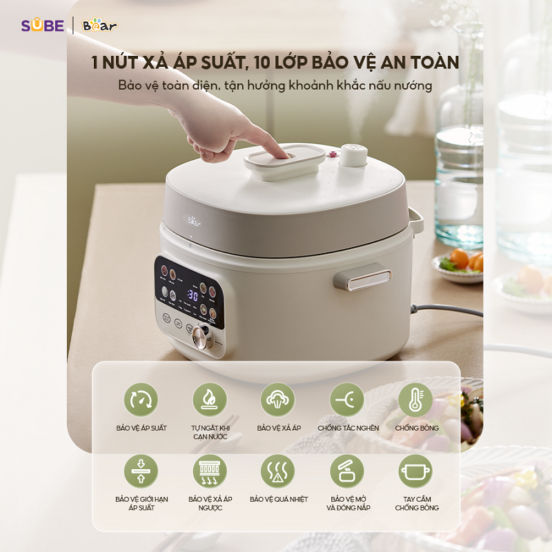 Nồi áp suất Bear 4L SB-AS40W