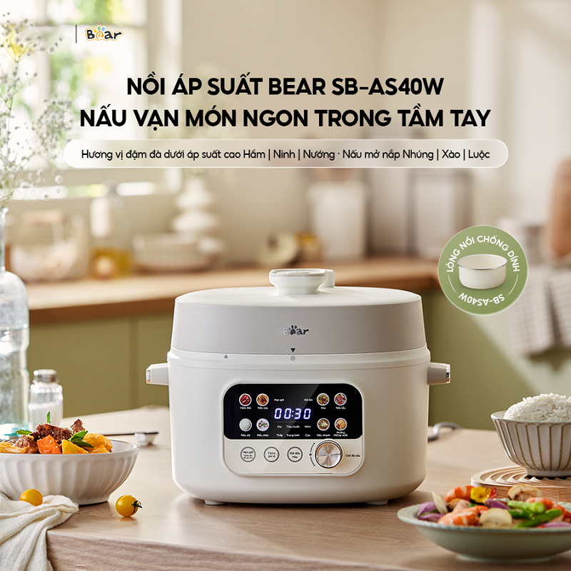 Nồi áp suất Bear 4L SB-AS40W