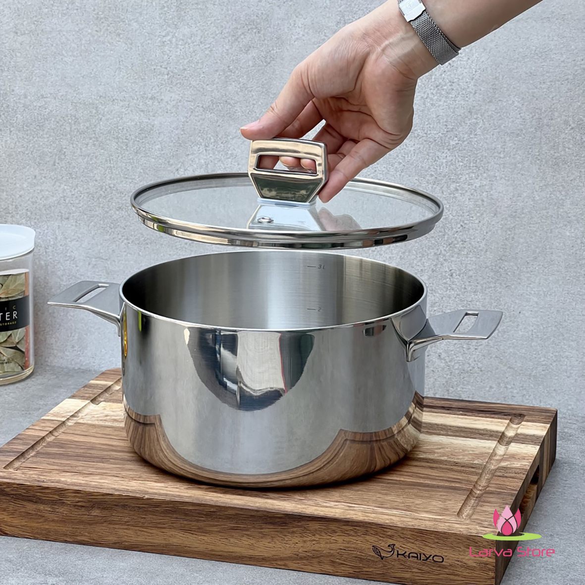 Noi duc inox 3 lop day lien Kaiyo