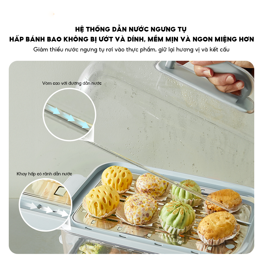 Nồi hấp Bear DZG-P20W7