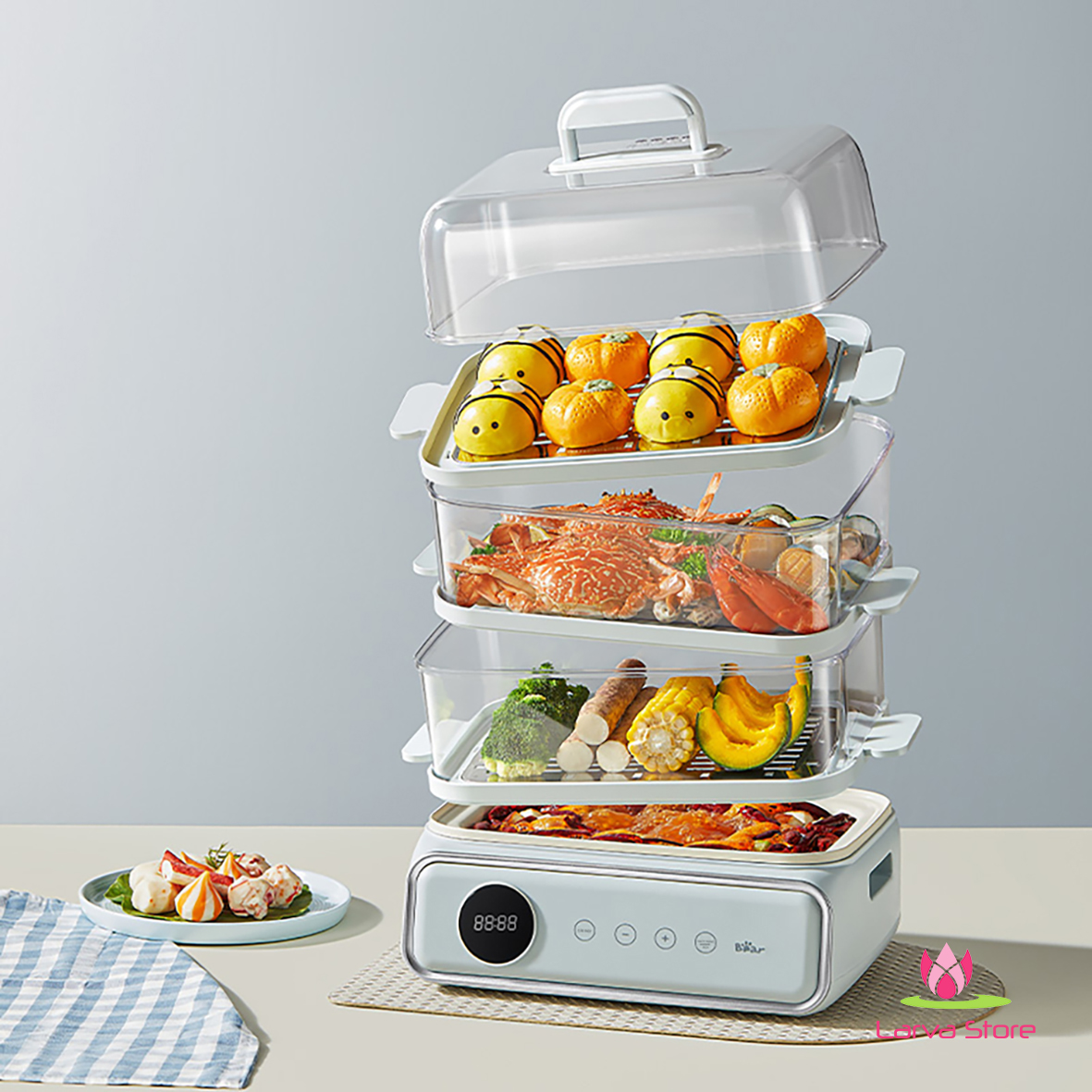 Nồi hấp Bear DZG-P20W7