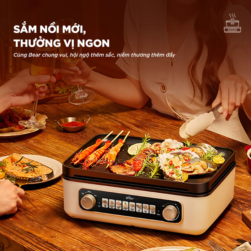 Nồi lẩu nướng BEAR GR-5H22R83