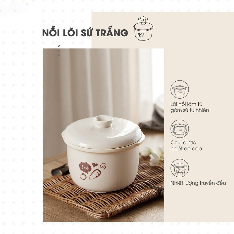Nồi Nấu Cháo Chậm, Chưng Yến Bear SUBE001