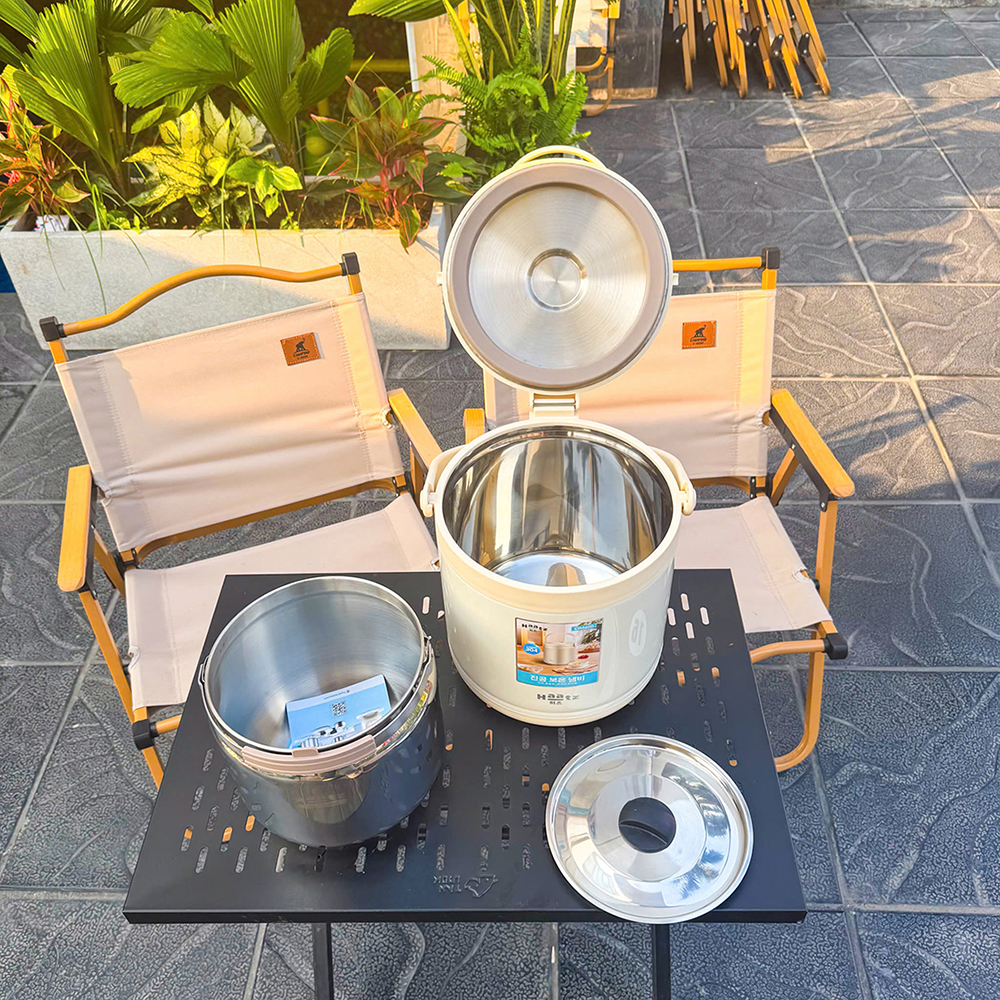 Nồi ủ chân không Haatz HTC800 tiết kiệm nhiên liệu, đun nấu an toàn và dinh dưỡng 4.5 lít tặng cặp lồng - Free ship