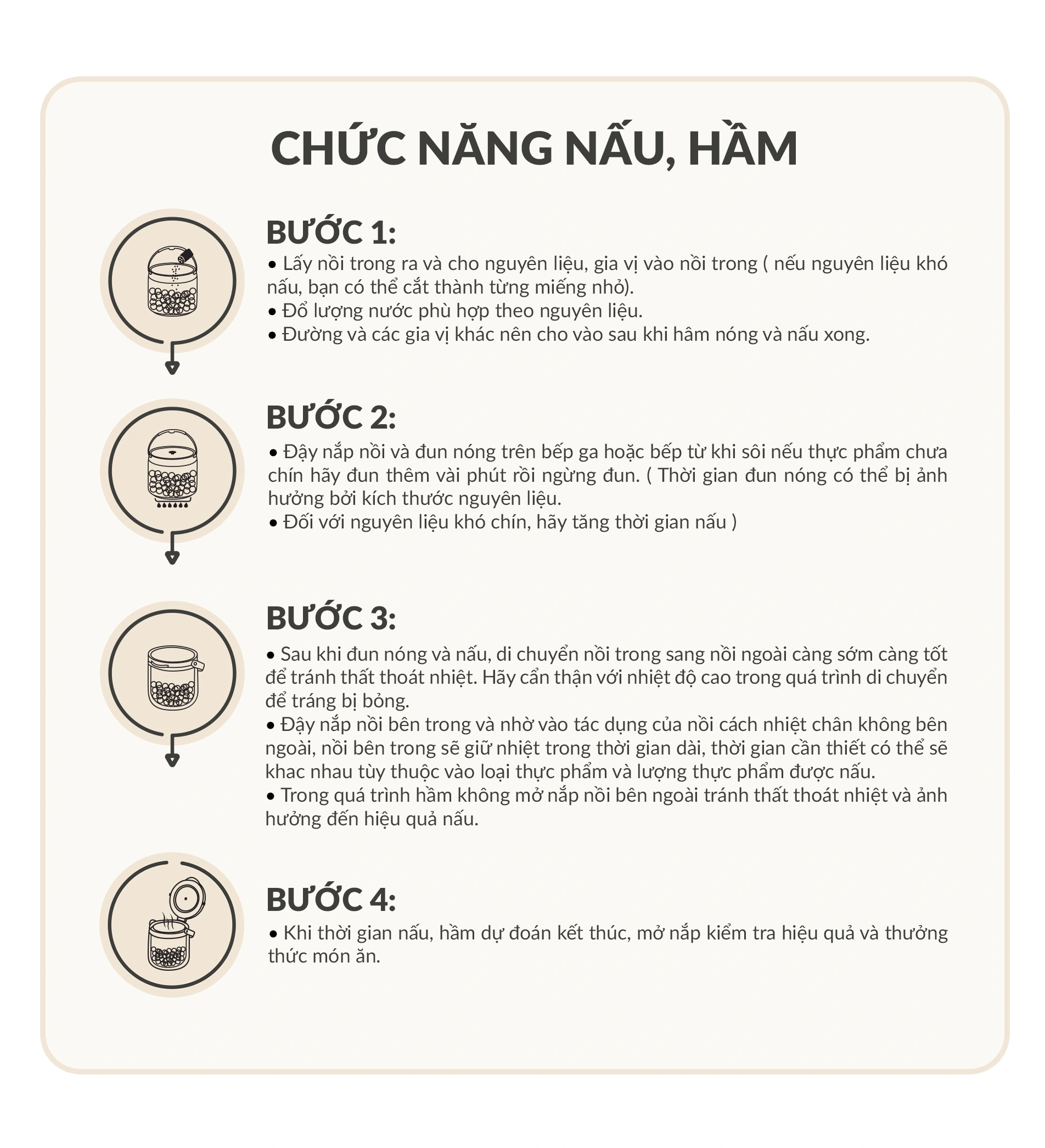 Nồi ủ chân không Haatz HTC800 tiết kiệm nhiên liệu, đun nấu an toàn và dinh dưỡng 4.5 lít tặng cặp lồng - Free ship