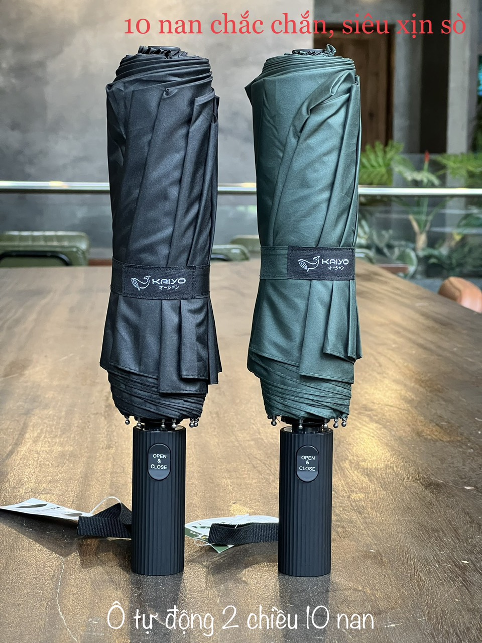 Ô Gấp Gọn Thu Mở Tự Động 10 Nan Kaiyo