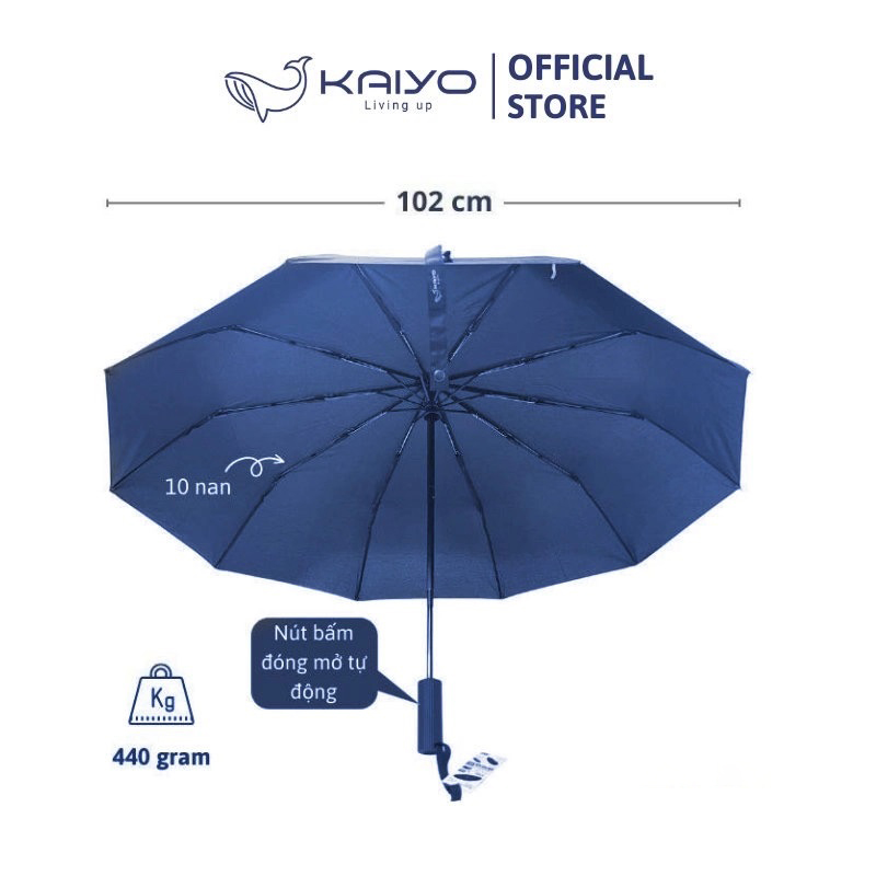 Ô Gấp Gọn Thu Mở Tự Động 10 Nan Kaiyo