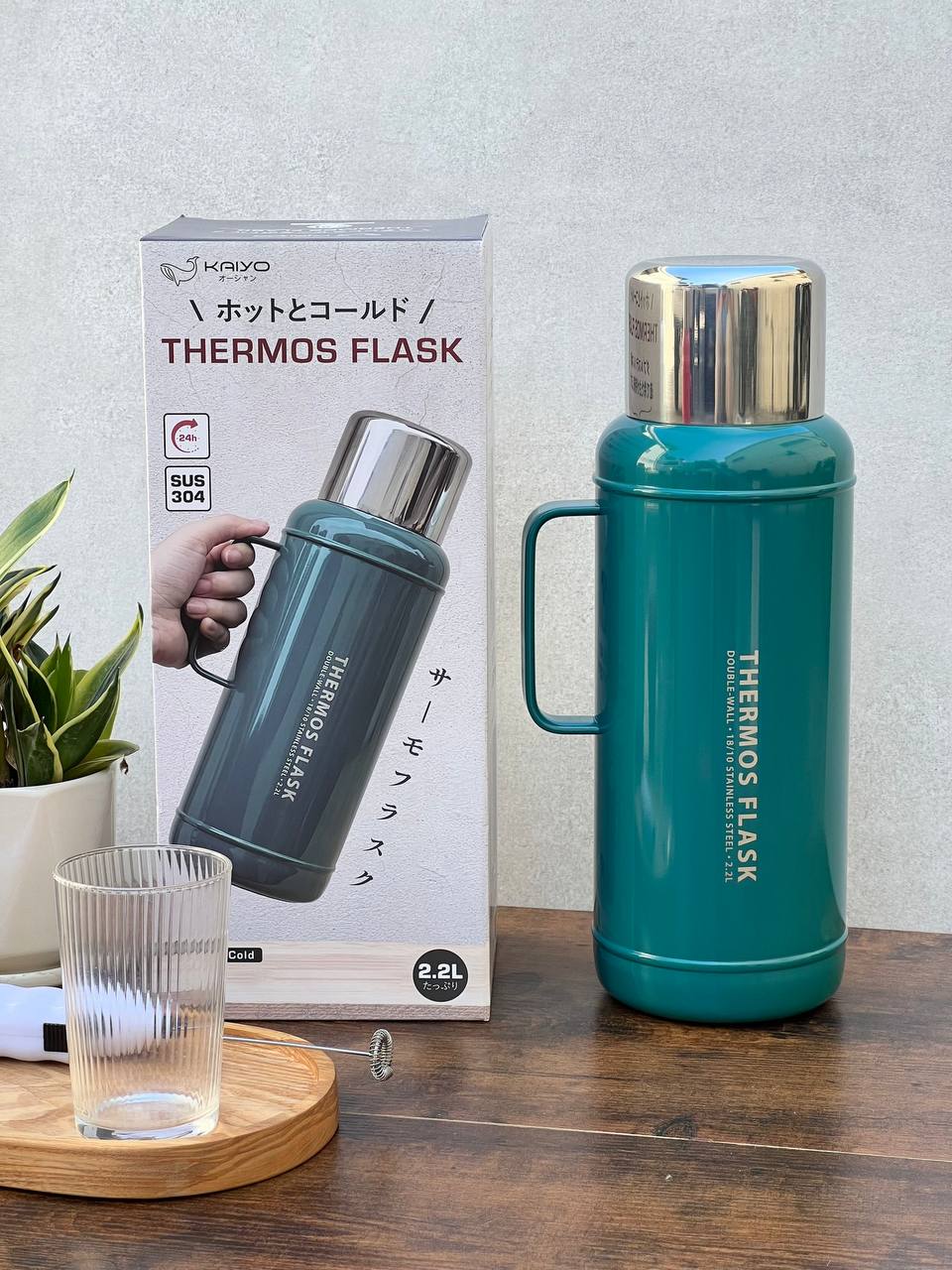 Phich giu nhiet inox Kaiyo 2.2L