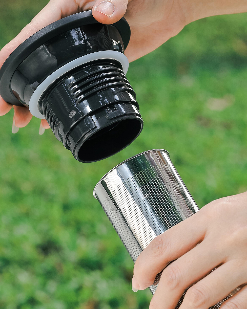 Bình giữ nhiệt kèm lọc trà Kaiyo dung tích 1.8L thành bình 2 lớp inox 304