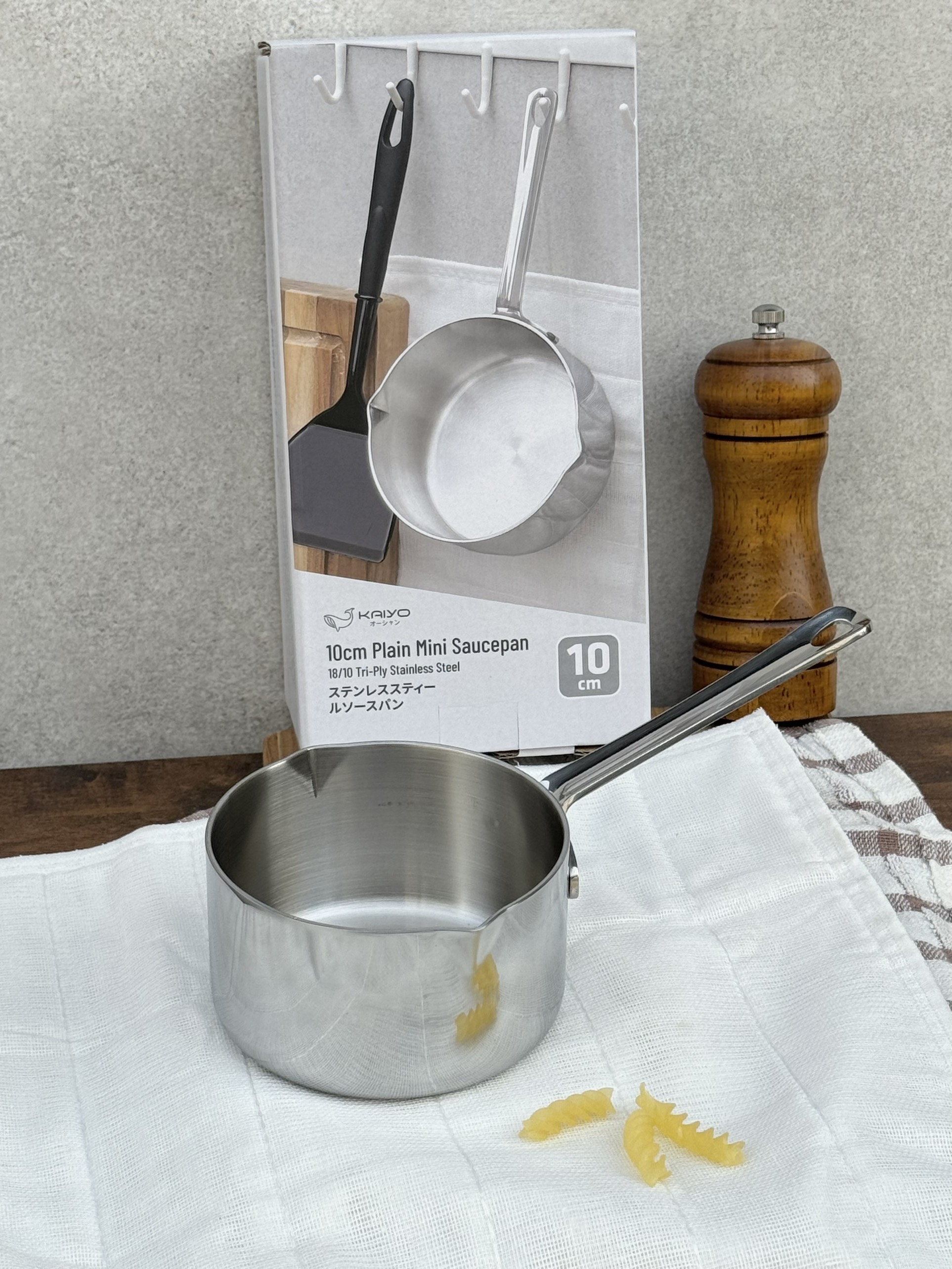 Quánh đúc inox 3 lớp đáy liền Tri-Ply Kaiyo mini size