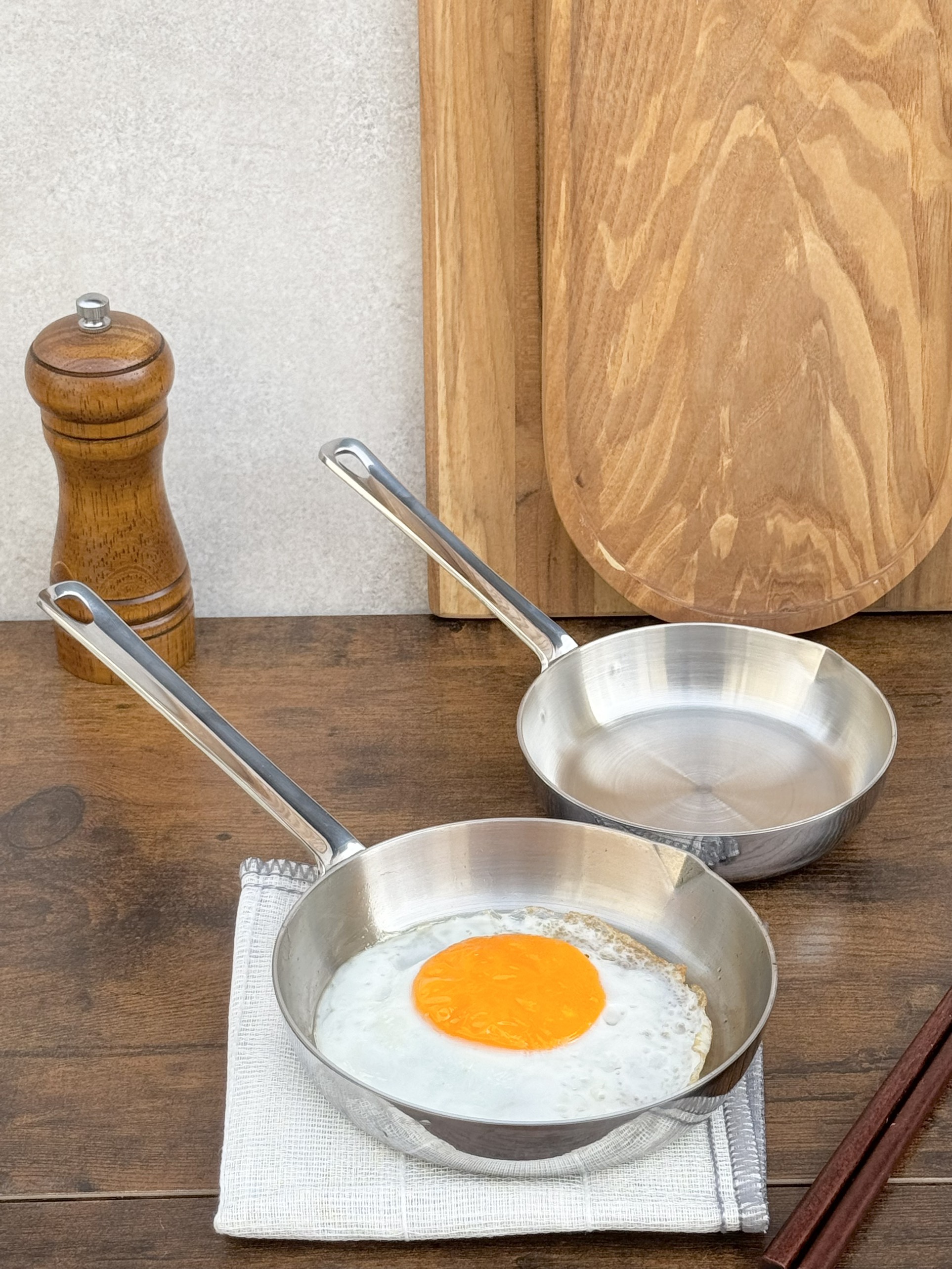 Quánh đúc inox 3 lớp đáy liền Tri-Ply Kaiyo mini size