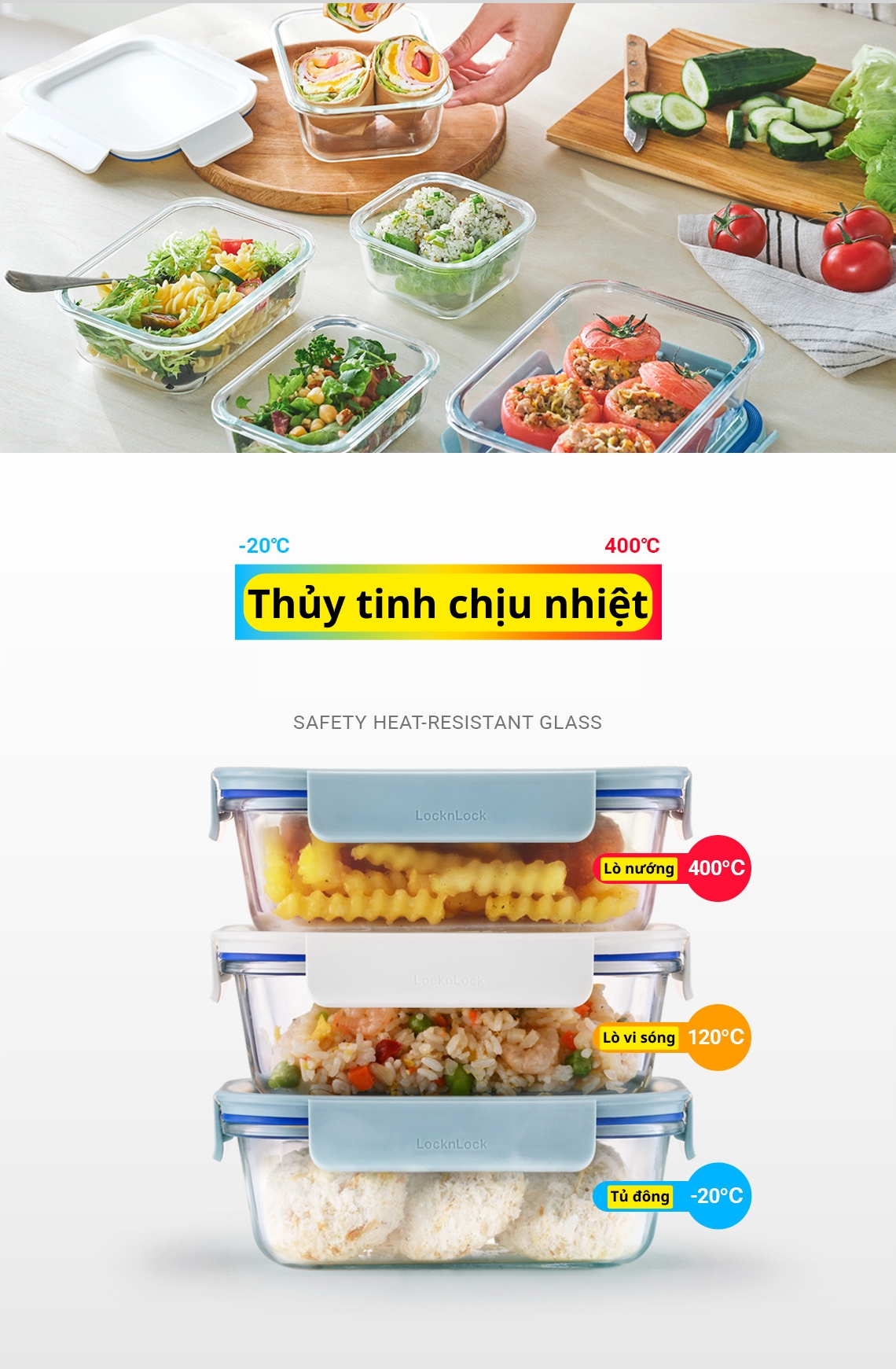 Hộp thủy tinh The Clear LocknLock