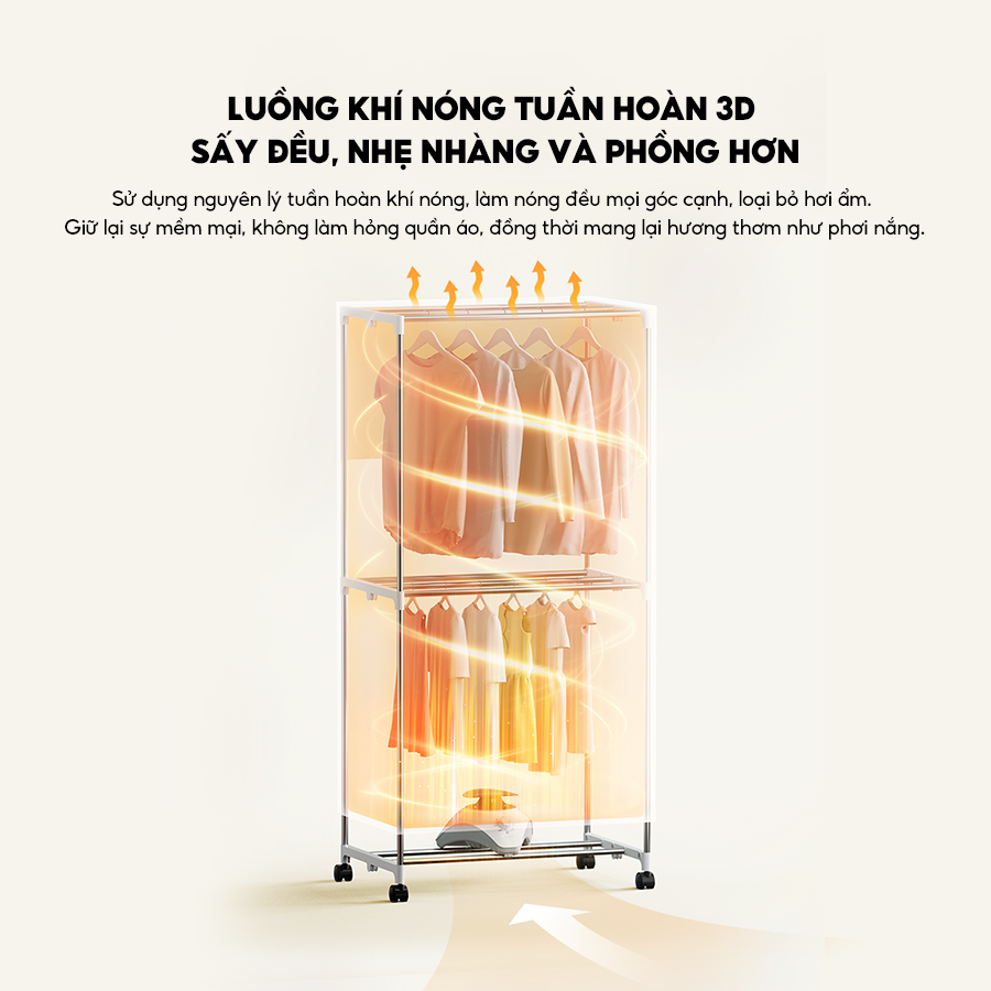 Tủ sấy quần áo Bear HGJ-D12D5