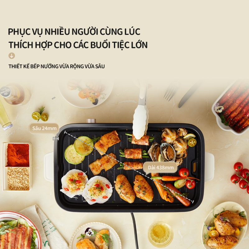 Vỉ nướng điện Bear GR-4H15C