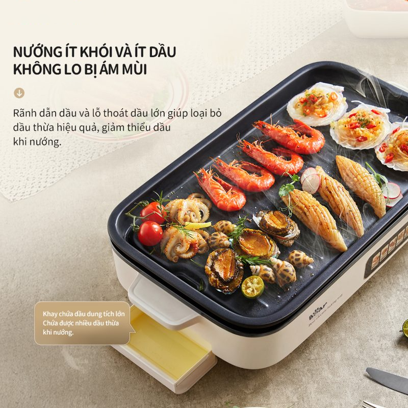 Vỉ nướng điện Bear GR-4H15C