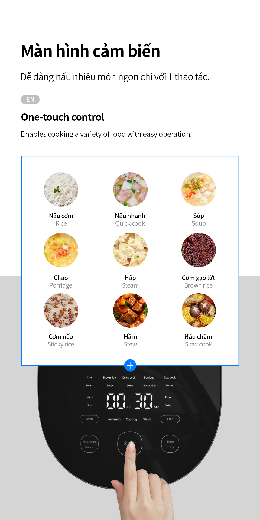 Nồi cơm điện cao tần LocknLock 1.2L EJR586BLK