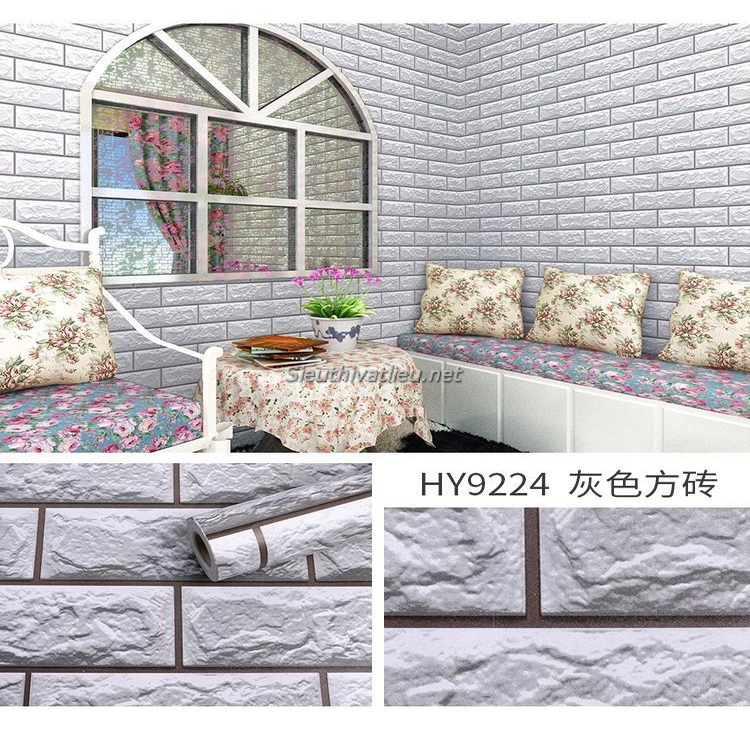 Decal dán tường giả gạch HY9224