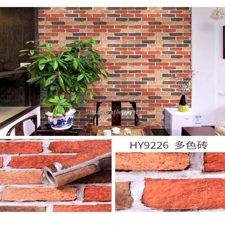 Decal dán tường giả gạch HY9226