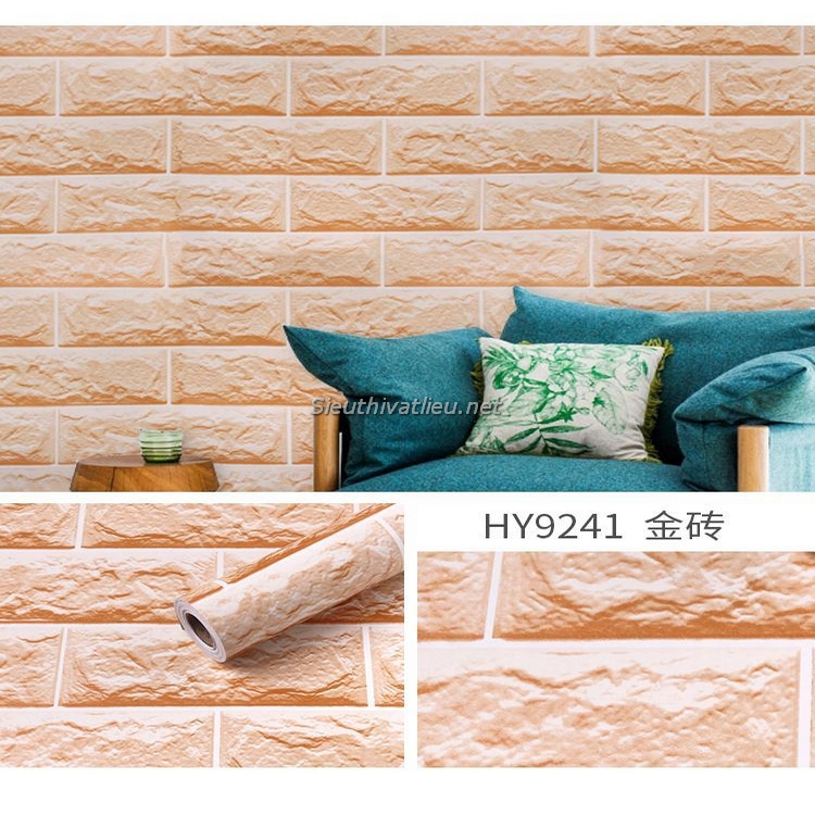 Decal dán tường giả gạch HY9241