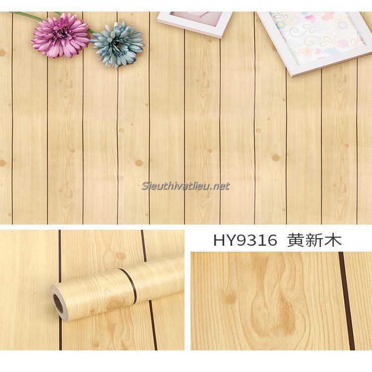 Decal dán tường giả gỗ HY9316